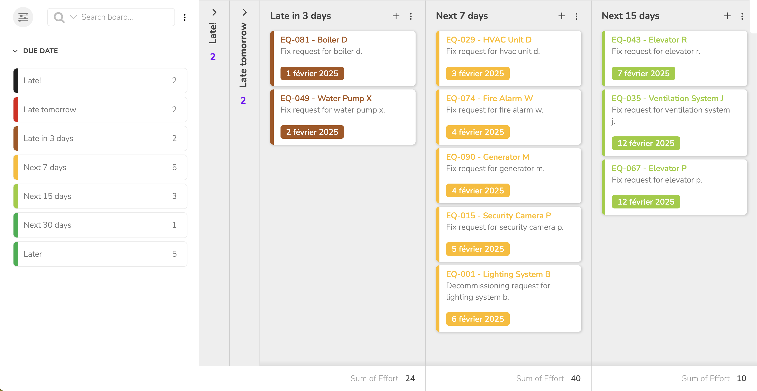Group by dates and numbers to organize with clarity