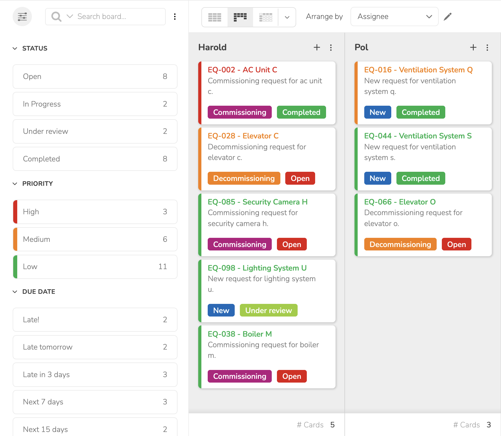 Filter and group with your own categories