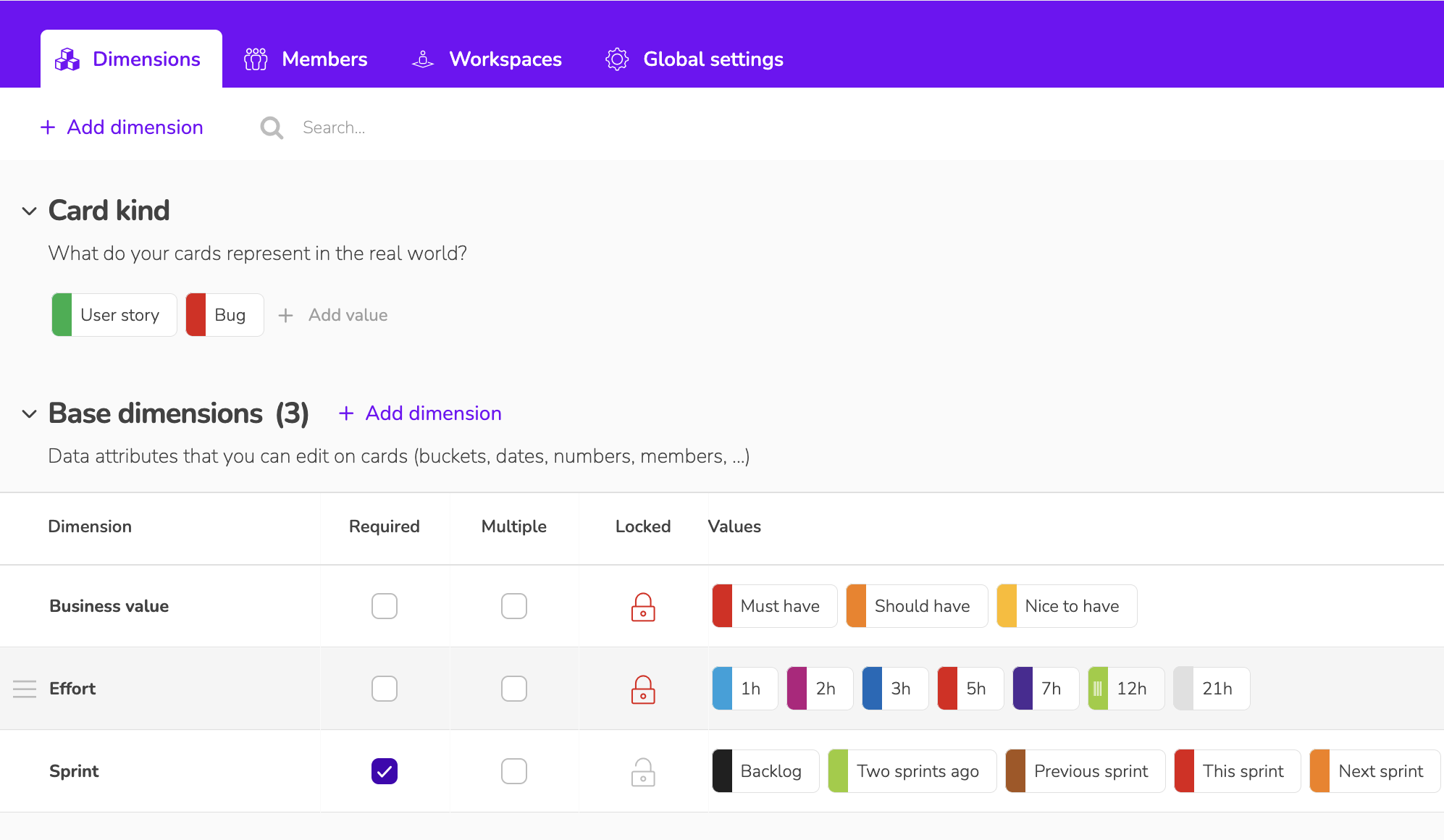 Agile software development involves tracking user stories and bugs.